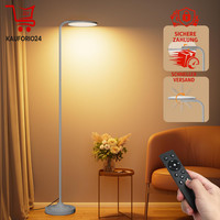 Led Stehlampe Dimmbar 36W 3000K-6000K Fernbedienung Silber FüR Wohnzimmer