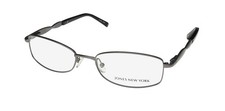 NEW JONES NEW YORK J470 GLASSES FULL-RIM 52-17-135 RECTANGULAR WOMENS GRAY DARK