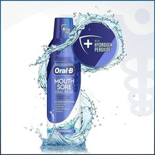 Oral-B Mouth Sore Special Care Oral Rinse SOOTHING MINT 8 Fl Oz NEW