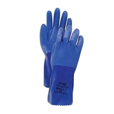 Best 660-10 Best P660 Vinyl Ove Premium Vinyl Coated Liquid Proof Gloves, Blu...