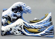 Mini Figure Back Of The Waking Off Kanagawa Capsule Q Museum Katsushika Hokusai