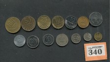 Lot of 14  coins of Costa Rica