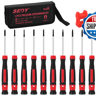 Sedy 11-Piece Precision Screwdriver Set - Magnetic Mini Screwdrivers For
