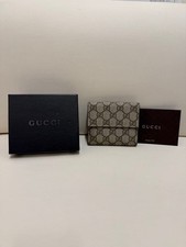 GUCCI GG Pattern Bi Fold Wallet