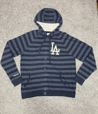 Mitchell And Ness LA Dodgers Cooperstown Collection Hoodie Jacket Size Large