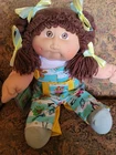 Cabbage Patch Kid, OK Factory Girl With Brown Eyes,  Cute!