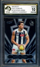 2025 Select AFL LUMINOUS THUNDERBOLT Patrick Lipinski Graded CGA 10 Collingwood