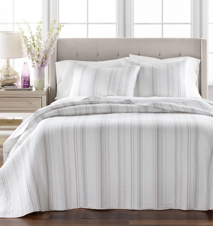 Jupe De Lit Queen Martha Stewart – Coton Mélangé Jaune Vichy – RARE (Neuf Avec étiquettes)