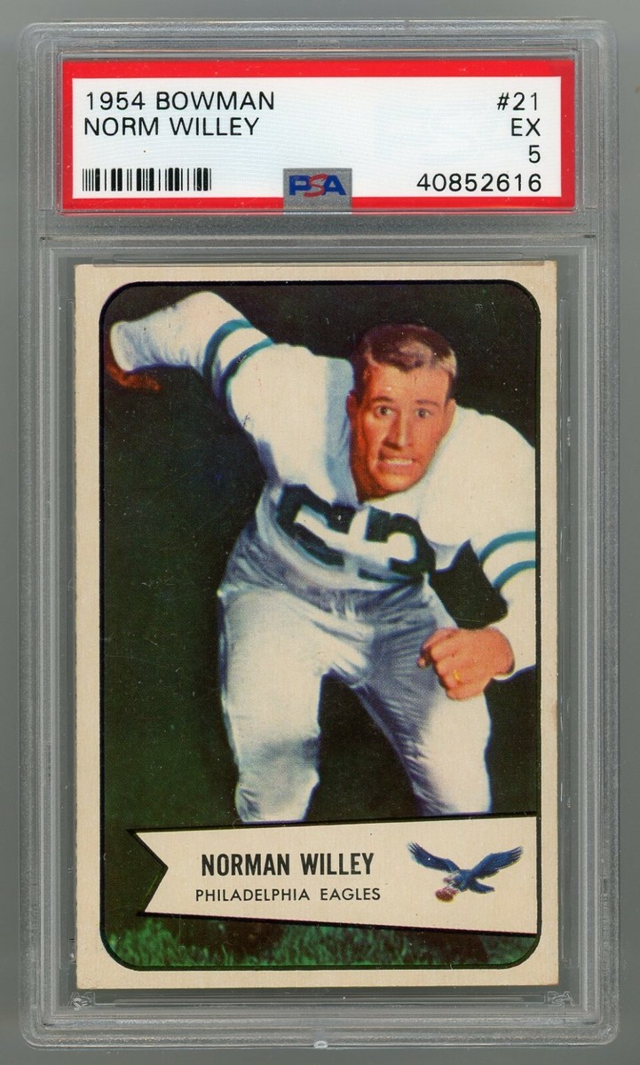 1954 Bowman #21 Norm Willey PSA 5 EX #40852616 | eBay