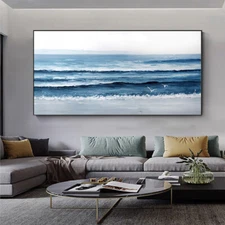 Handmade Oil Painting Sea Wave Seascape Hand Painted Abstract Art Paintings Home