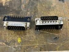  Lot of 4  D-SUB Right Angle Connector 15 pins Male