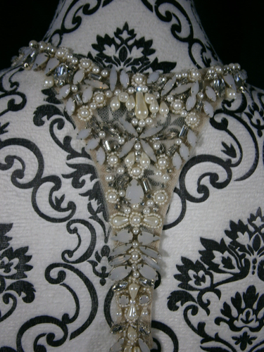 Marchesa Notte Meadow Wedding Dress 6-10 Ivory Embroidery Bling Stunning $3,295 - Picture 17 of 24