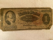 US SILVER CERTIFICATE 1880  MARTHA WASHINGTON