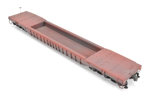 O Scale Quality Craft C&O Chesapeake & Ohio 61' Well Hole Flat Car Custom Built - Picture 9 of 18