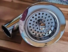 Heavy Duty Basket Strainer w/ Drop Post Basket with 4" Tail Piece - Chrome 