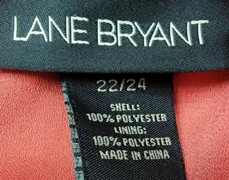 Lane Bryant Womens Skirt Size 22/24 22W/24W Red Orange Brown Floral - Image 2 of 4