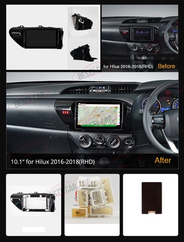 10.1"4+64 Android 12 Car Stereo Radio for TOYOTA Hilux 2017 18 RHD GPS NAVI DSP - Picture 3 of 8