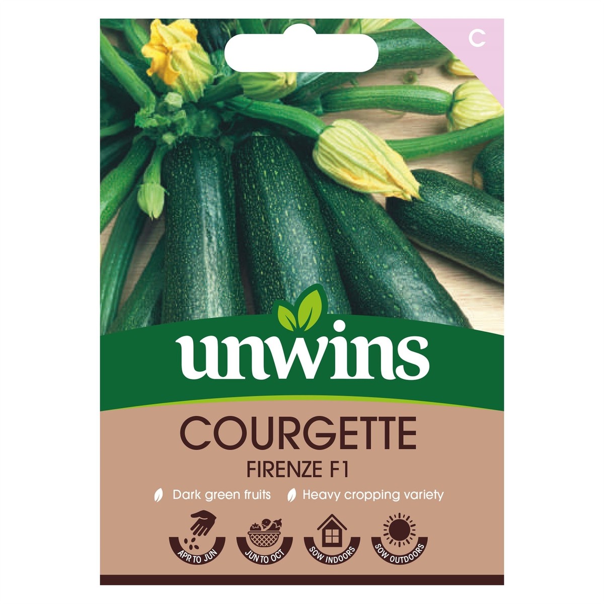 Unwins Vegetable Courgette Firenze F1 UK