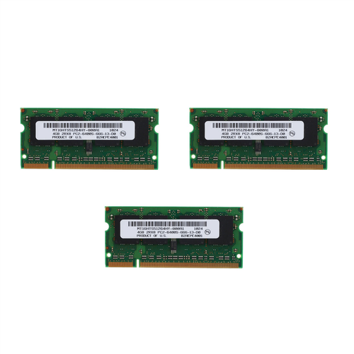 LOT DE MÉMOIRE RAM pour ordinateur portable Crucial 8 Go 4 Go 2 Go 2RX8 PC2-6400 DDR2-800 MHz 200 broches SDIMM EUR 85,84 - FR
