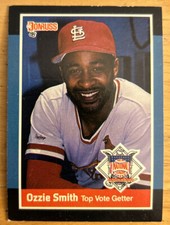 1988 Donruss Ozzie Smith N.L. Vote Getter Baseball Card #63 Cardinals Low-Grade