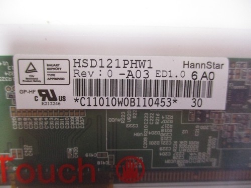 Hannstar HSD121PHW1 REV A03 12.1" Glossy Laptop Screen for Asus - Picture 3 of 4