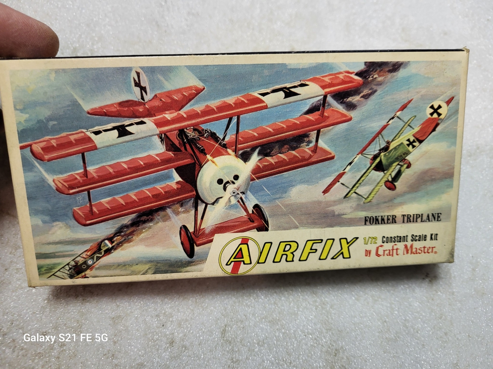 Airfix German Fokker Triplane Airplane Model New in Open Box 1/72 #1001-30