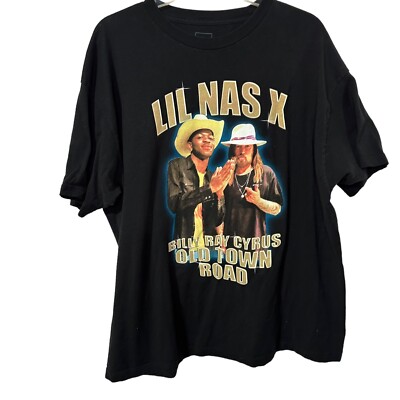 Lil Nas X Billy Ray Cyrus Men's Shirt Old Town Road 2XL XXL Hip Hop Country