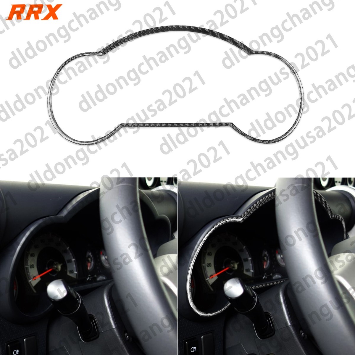 🏁 Cubierta De Fibra De Carbono Real Para Velocímetro Toyota FJ Cruiser 2007-2021 | RRX Glossy | Fácil Instalación