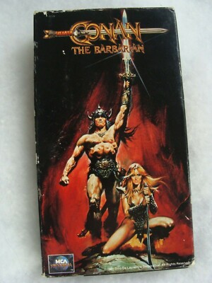 Conan The Barbarian (VHS 1981) Rated R  Arnold Schwarzenegger James Earl Jones