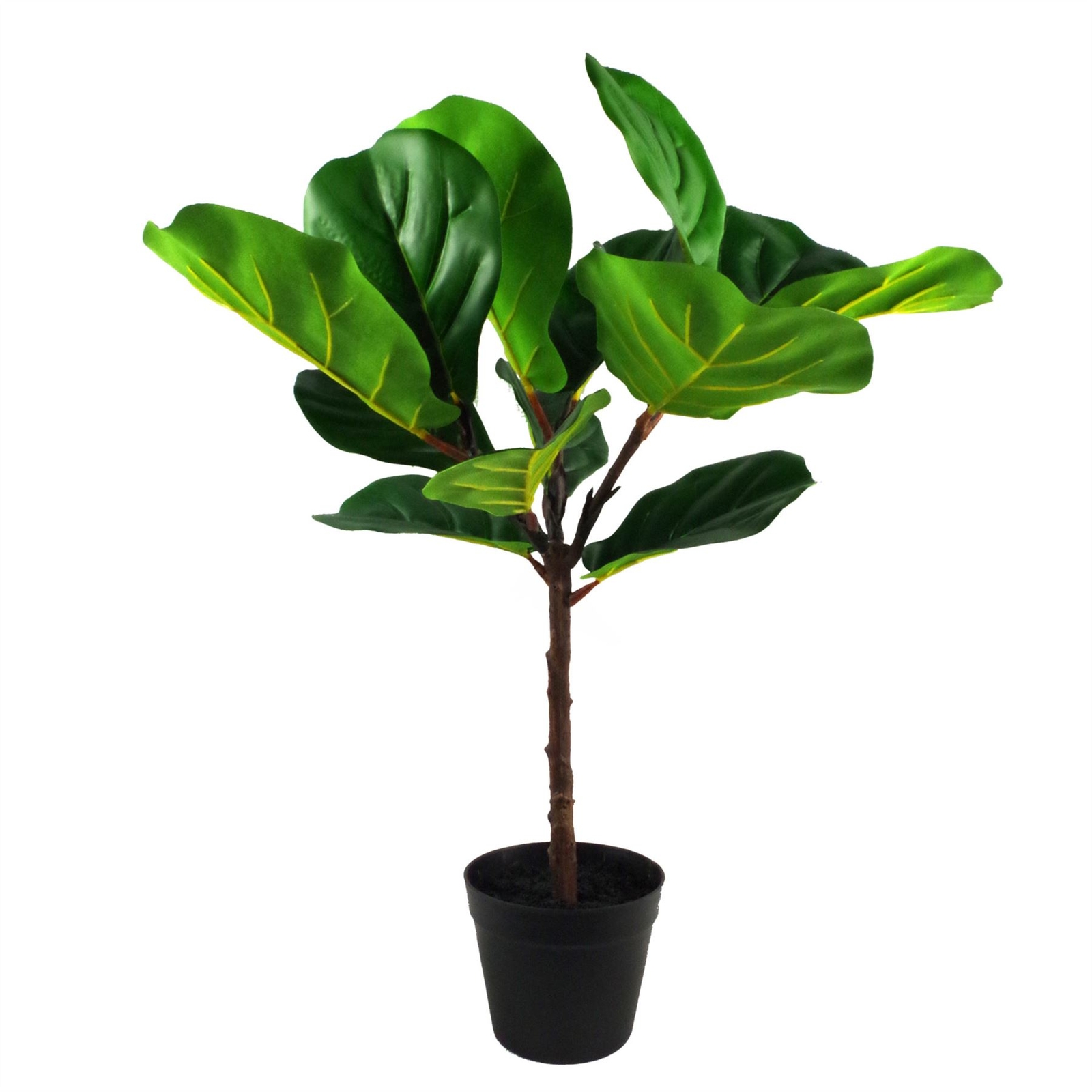 Artificial Plant Fiddle Fig Tree Plant Fiddle Fig 60cm 2ft Trees Realistic Plant