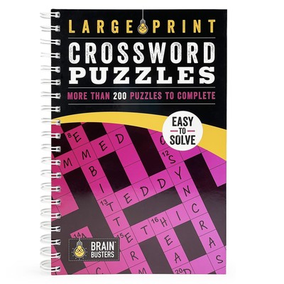 Large Print Crossword Puzzles Volume 2: 200+ Puzzles for Adults - Includes Sp...