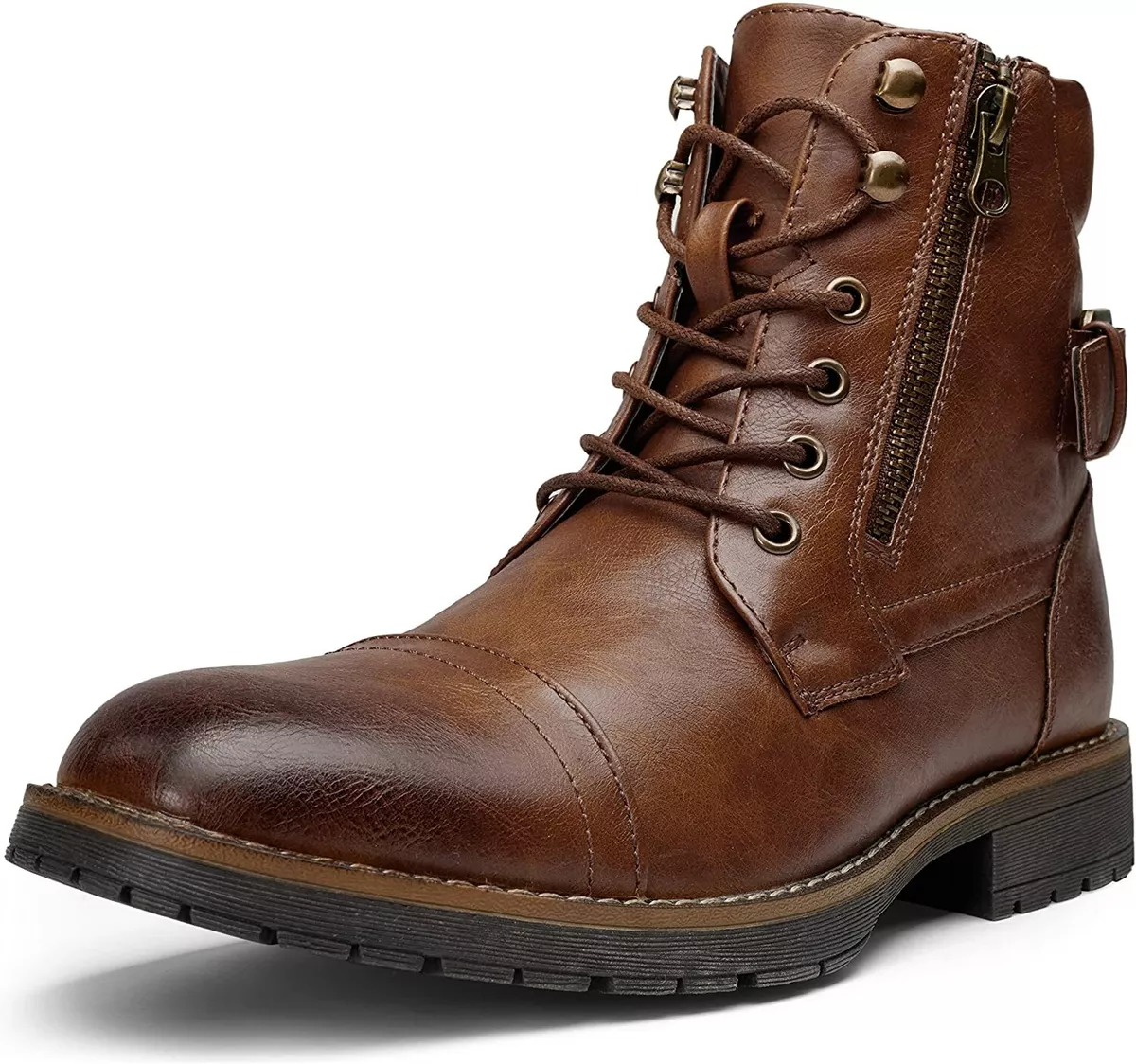 Mens casual biker best sale boots