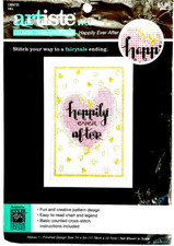 Stitchery Kit Zweigart Mini 11-Count Cross Stitch Card HAPPILY EVER AFTER