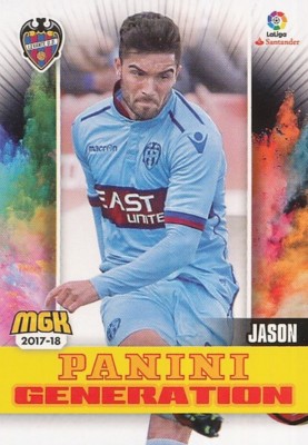 378 JASON ESPANA UD.LEVANTE PANINI GENERATION CARTE CARD MGK 2018 PANINI