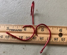 40 Eagle Claw  offset Circle Sea hooks 5/0 Red  Catfish Trotline  FREE SHIP