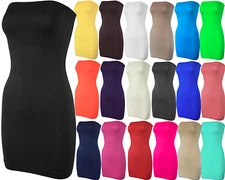 Seamless Strapless Tube Slip Dress