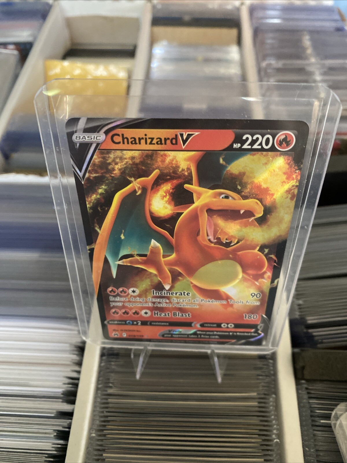 Charizard V Pokemon Crown Zenith 18/159 NM Holo