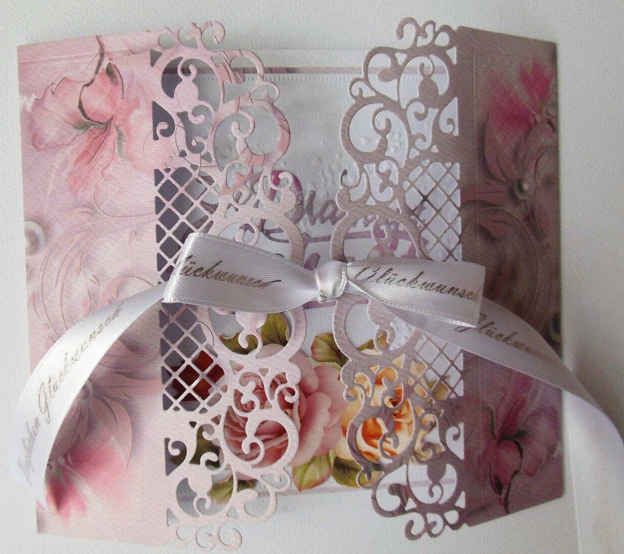 Karte zur diamantenen Hochzeit, Glückwunschkarte, 60. Hochzeitstag, 60 Ehejahre