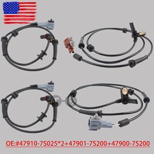 Abs Wheel Speed Sensor Front Rear For Nissan Titan 2004-2007 8 Cyl 5.6l Set Of 4 Abs Wheel Speed Sensor Front Rear For Nissan Titan 2004-2007 8 Cyl 5.6l Set Of 4