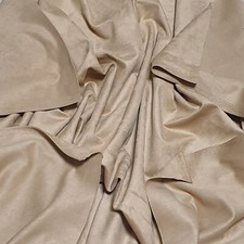 HEAVY JACKET GRADE FAUX SUEDE LEATHER LIKE FABRIC CLOTH CAR UPHOLSTERY SOFA 60"W