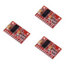 3 Pezzi Scheda Amplificatore Audio Digitale Alta Potenza 2 Canali 3W Super Mini (Rosso)