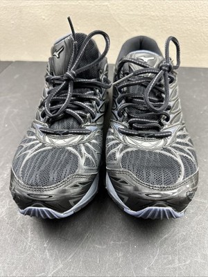 Men's 9 1/2 Mizuno Wave Prophecy 7 Athletic Running Shoes Black