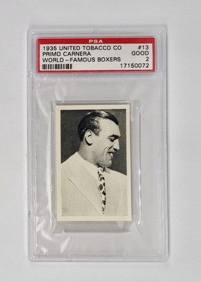 utc tobacco PSA GRADED 1935 UTC United Tobacco World-Famous Boxers #13 Primo Carnera  Boxing