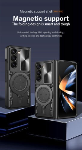 For Samsung Galaxy Z Fold 7 6 5G Shockproof hard back hard Flip cover Case - 第 4/17 張圖片