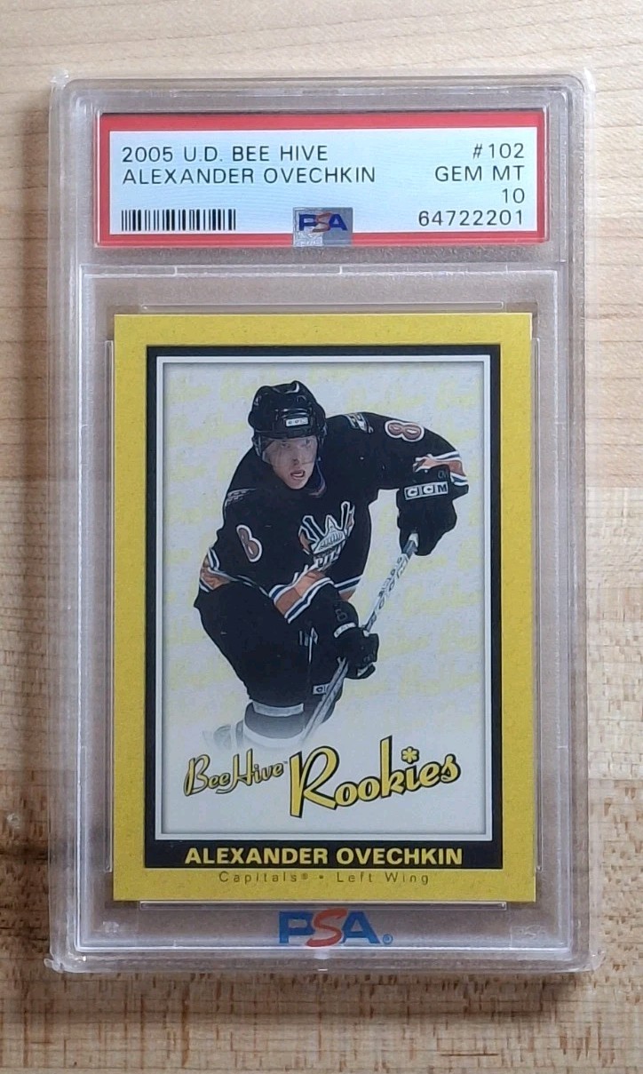 PSA 10 GEM MINT 2005 Alexander "The Great 8" Ovechkin U.D. BeeHive Yellow ROOKIE