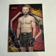 2024 Topps Finest UFC - Uncommon Jake Hadley #199 Red Shimmer Refractor (RC)