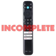 INCOMPLETE - TCL Fire TV Remote (Prime/Netflix/Disney+/Amazon Music/TCLtv+) Keys