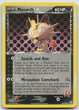 Pokemon Card Rocket's Meowth Uncommon Team Rocket Returns 46/109