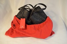 Bolso Carolina Herrera Matrioska, Mediano, Cuero Negro, Nunca Usado con Todas las Etiquetas