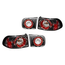 For Honda Civic 92-95 Driver Passenger Side Gunmetalred Led Tail Lights For Honda Civic 92-95 Driver Passenger Side Gunmetalred Led Tail Lights